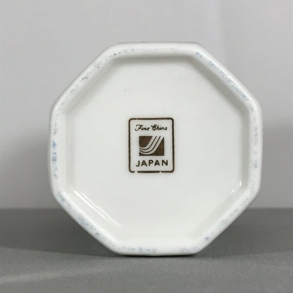 Fine China Vintage Gold Accented Japanese Iris 6" Vase Made in Japan - Picture 6 of 8